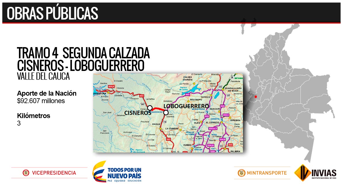 Invías abre proceso de licitación para construir tramo de la segunda calzada en la vía hacia Buenaventura