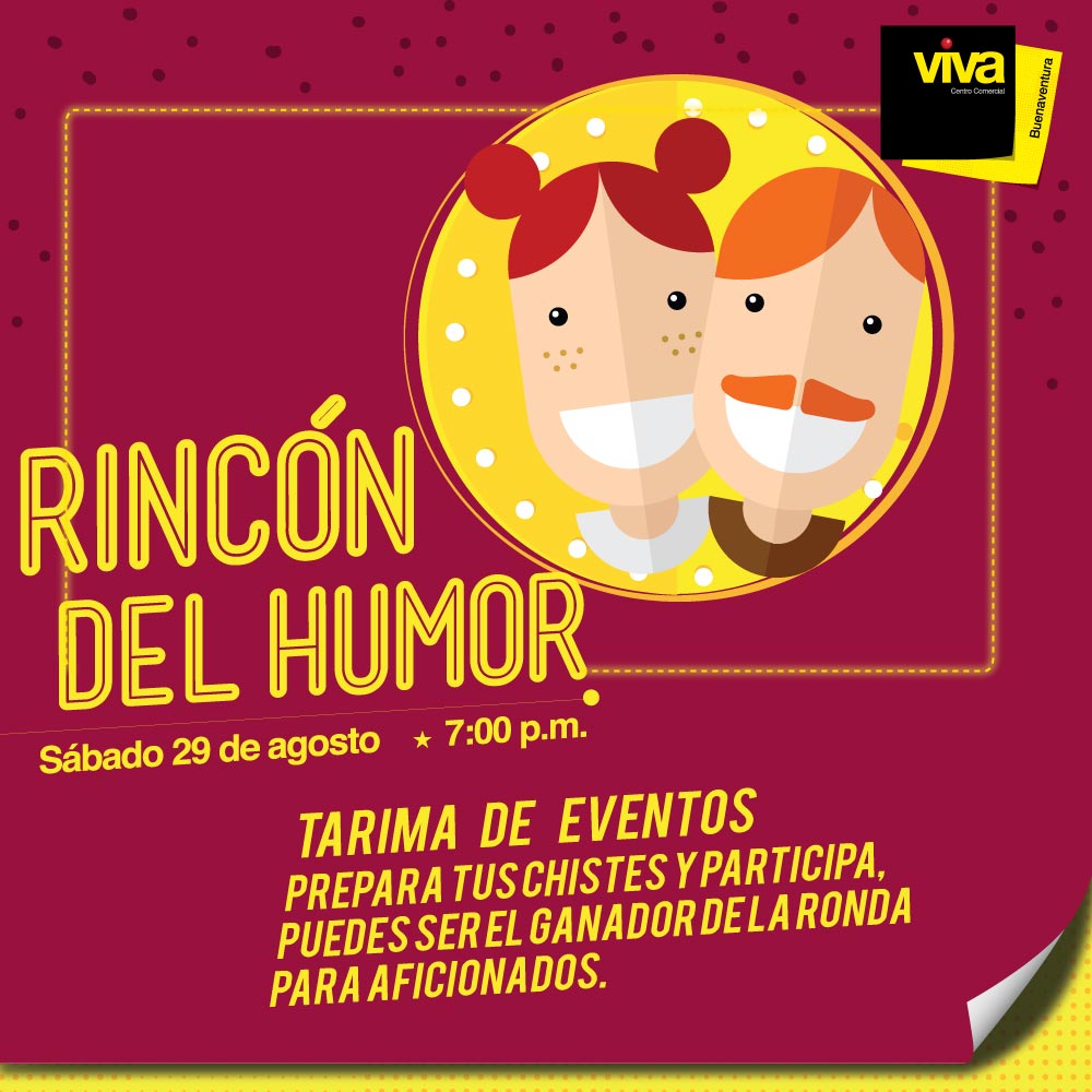 Rincón del humor en Viva Buenaventura este sábado 29 de agosto de 2015