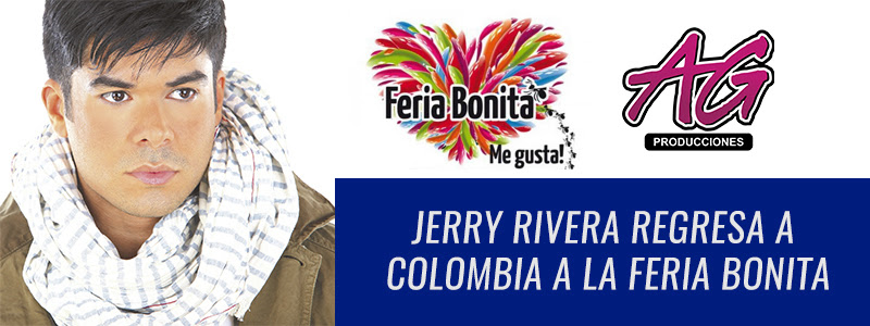 Jerry Rivera regresa a Colombia a la feria bonita en Bucaramanga