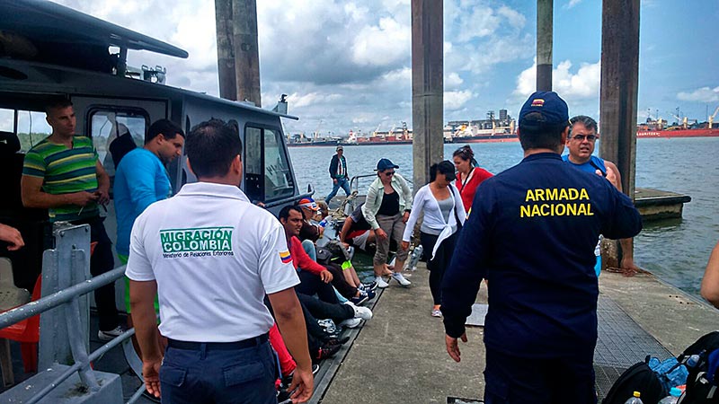 Armada Nacional y Migración Colombia hallan 17 migrantes ilegales en Buenaventura