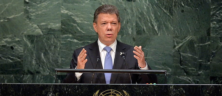 Palabras del presidente Juan Manuel Santos, ante la asamblea general de la ONU el 29 de septiembre de 2015