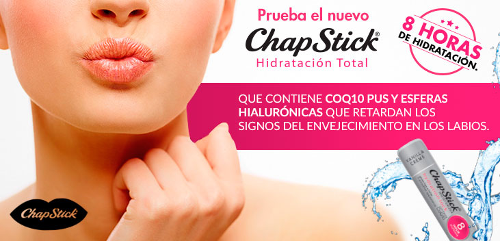 Hidratación, humectación y bienestar de los labios con ChapStick