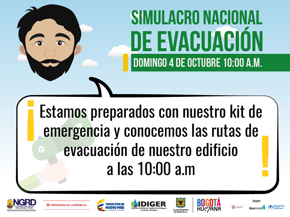 Este domingo será el cuarto Simulacro Nacional de Evacuación por Sismo