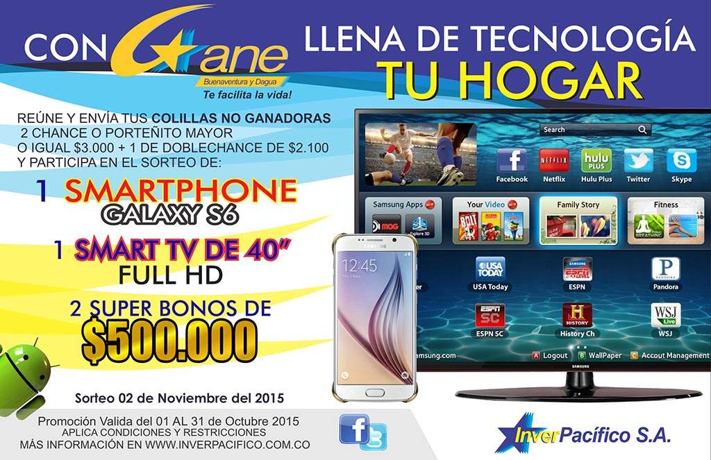 Gane Buenaventura y Dagua llenan de tecnología tu hogar en octubre