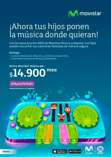 Movistar lanza la primera experiencia musical digital para ni&ntilde;os: Napster Kids