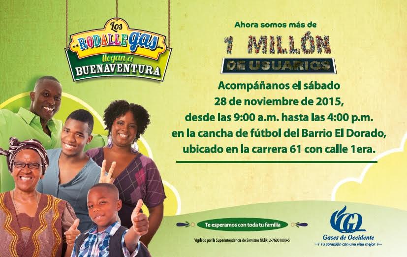 Los Rodallegas llegan al barrio El Dorado en Buenaventura