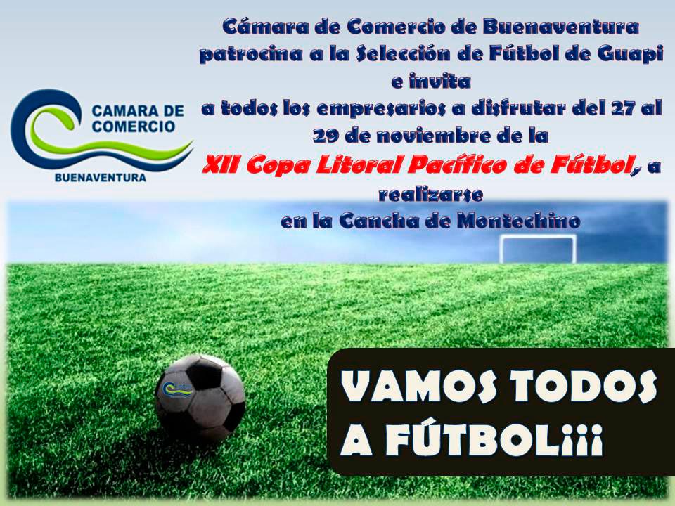 Cámara de Comercio apoya a la selección de Guapi e invita a disfrutar del 27 al 29 de noviembre, la Copa Pacífico de Fútbol