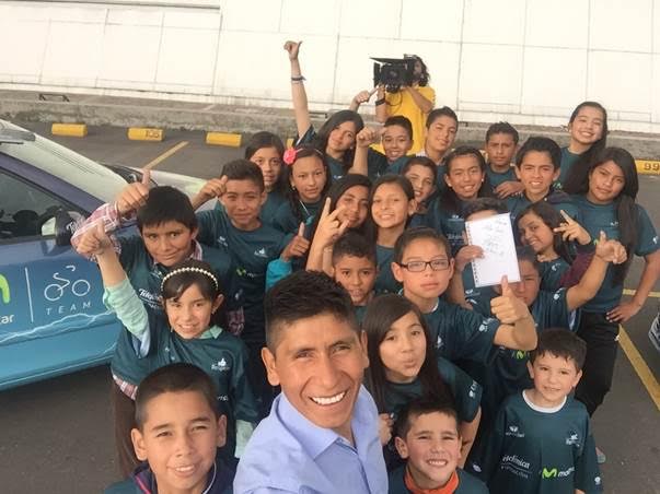 Nairo Quintana, amigo de la Fundación Telefónica Colombia