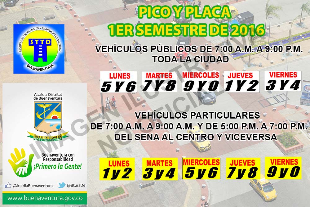 El 25 de enero de 2016 se retoma la medida de pico y placa en Buenaventura