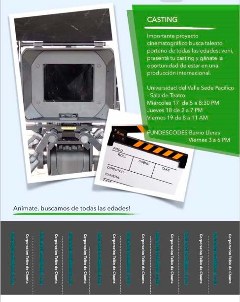 Se buscan actores de todas las edades en Buenaventura para proyecto cinematográfico