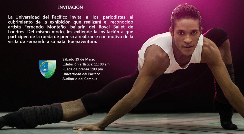 Unipacífico invita a la presentación artística de Fernando Monta&ntilde;o