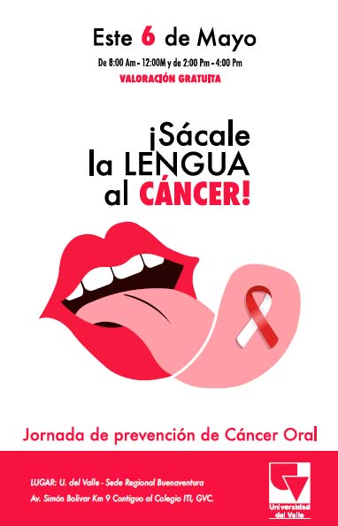 Univalle Sede Pacífico invita a una jornada de prevención de cáncer oral del 6 al 7 de mayo