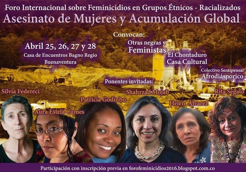 Mujeres de diversas partes del mundo se reúnen en Buenaventura para hablar sobre feminicidios