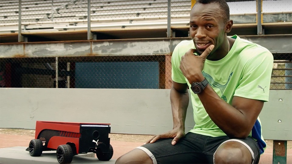 ¿Batir a Usain Bolt? Puma tiene una liebre robótica que corre tanto como él
