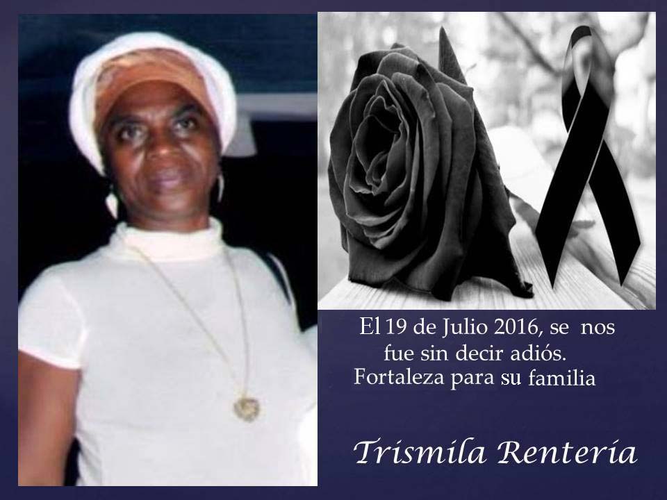 Buenaventura llora el fallecimiento de la activista Trismila Rentería