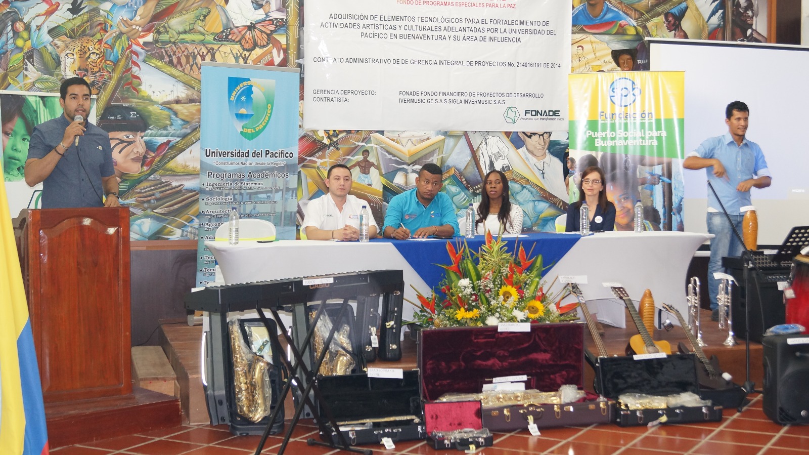 602 millones de pesos en instrumentos musicales recibirán tres puntos culturales de Buenaventura