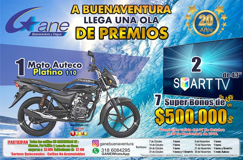 En octubre y noviembre Gane Buenaventura llega con una ola de premios