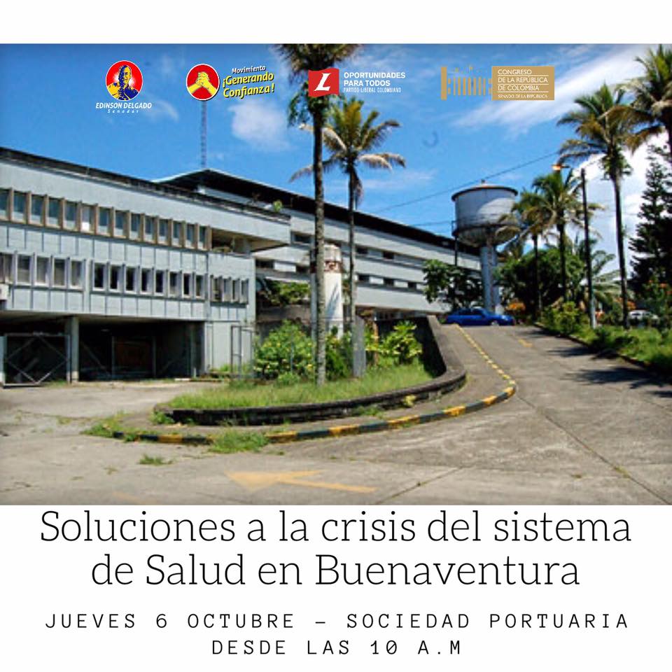 Comisión VII del Senado estará debatiendo la problemática de la salud en Buenaventura en el auditorio del Sociedad Portuaria
