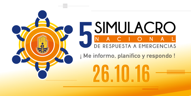 El 26 de octubre todos a participar del Simulacro Nacional