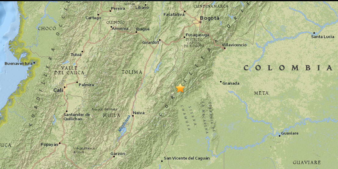 Un sismo de 5.4 grados se sintió en el centro del país