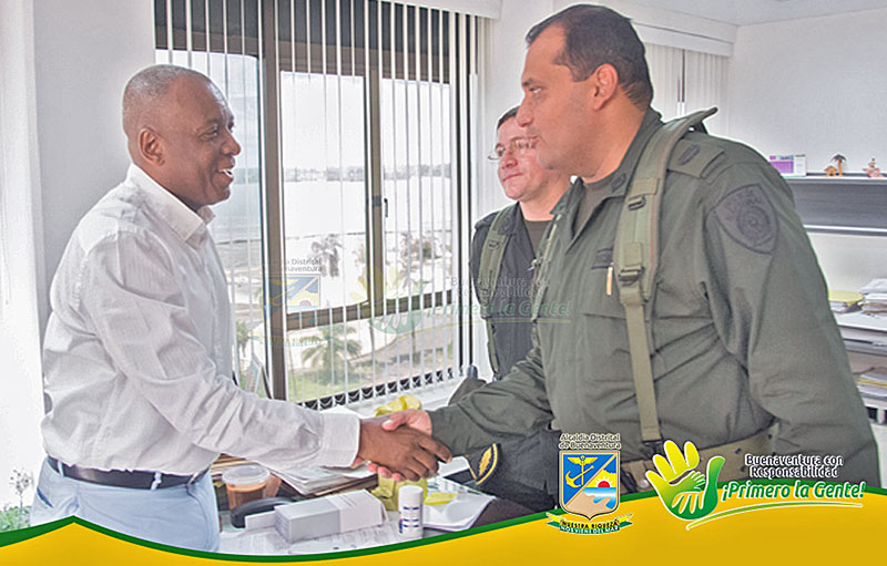 Alcalde dio la bienvenida al nuevo Comandante del Distrito Especial de Policía Buenaventura