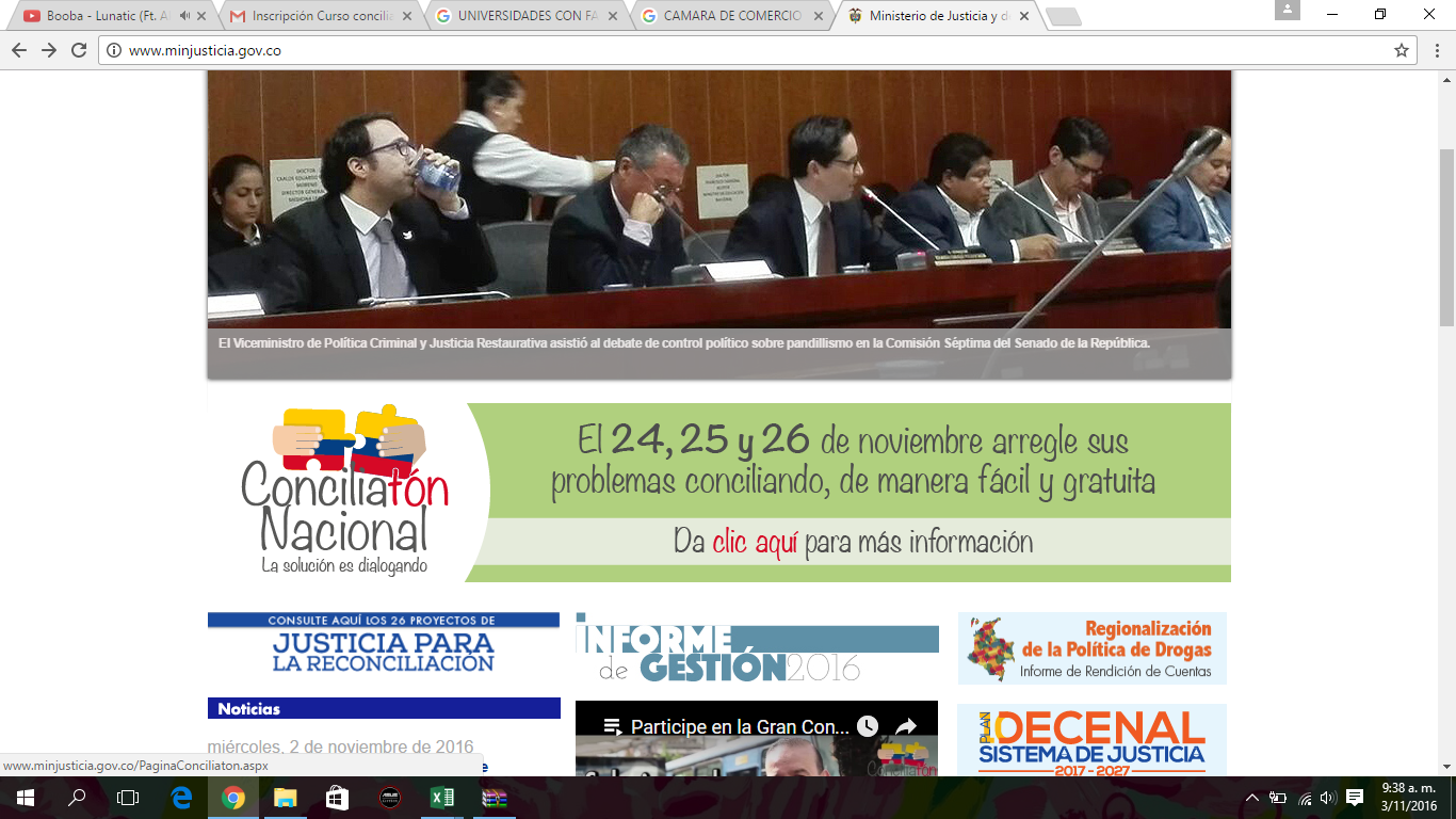 Paso a paso para  inscripción de solicitudes y registro de casos en Conciliatón Nacional este 24 de noviembre