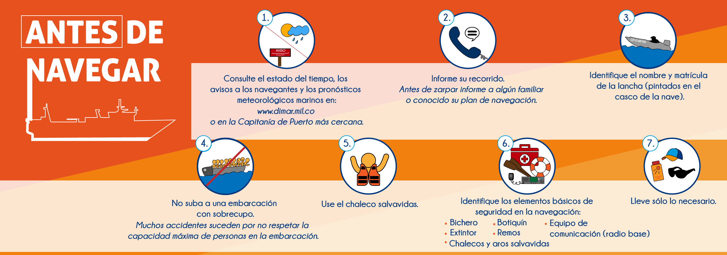 Dimar intensifica su campa&ntilde;a de seguridad marítima, por temporada vacacional de fin de a&ntilde;o