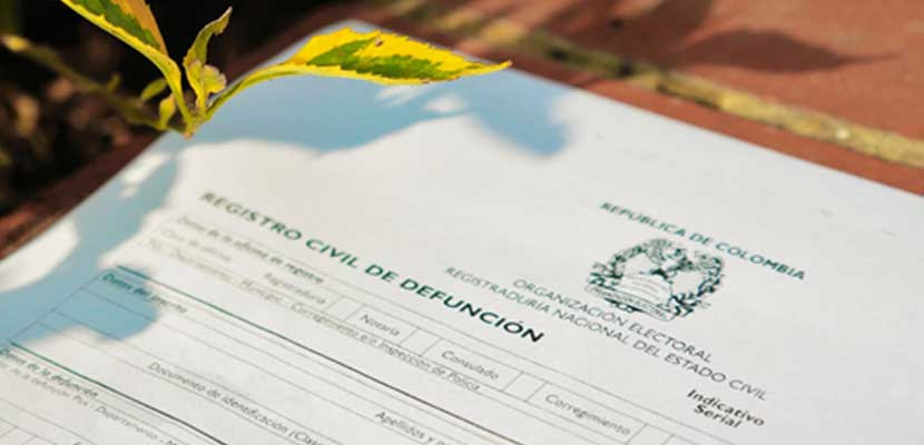Registraduría Nacional Destinó Equipo Especial que facilitará Registro Civil de Defunción de Víctimas de accidente aéreo en La Unión, Antioquia
