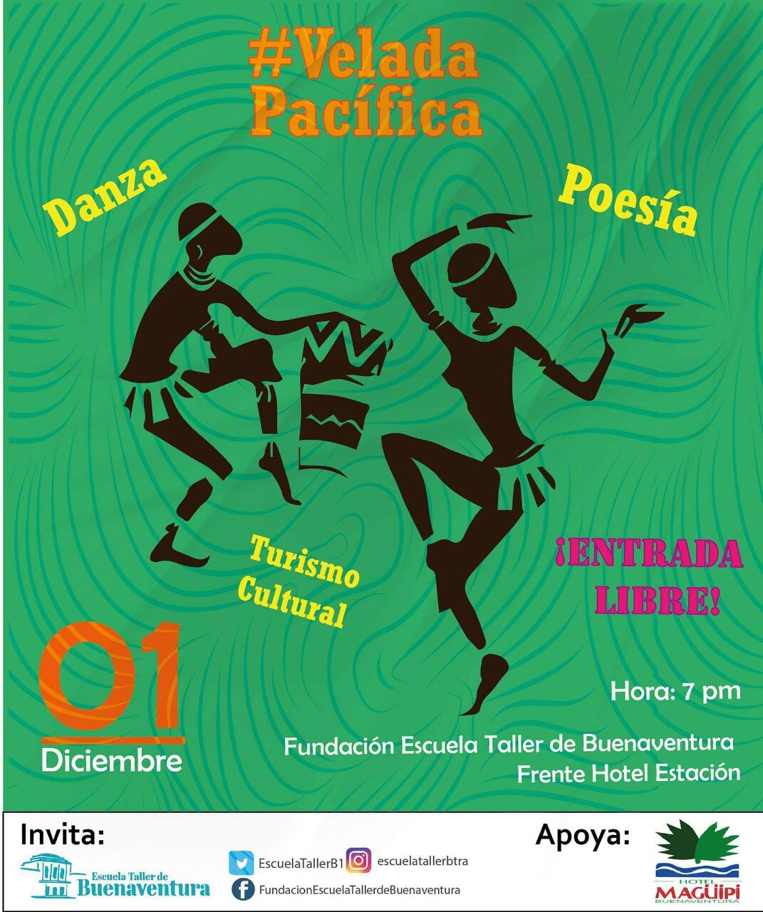 La Escuela Taller de Buenaventura invita a su #VeladaPacífica este 1 de diciembre