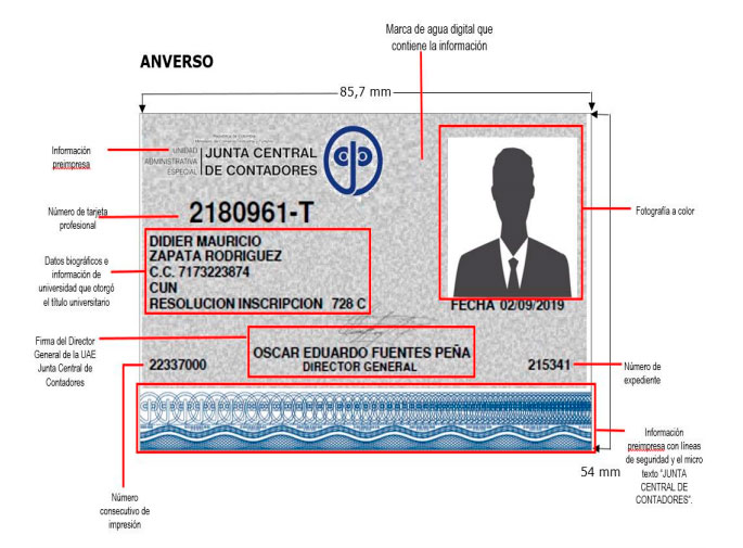 A partir de enero de 2017, cambia el dise&ntilde;o de la Tarjeta Profesional de Contador Público