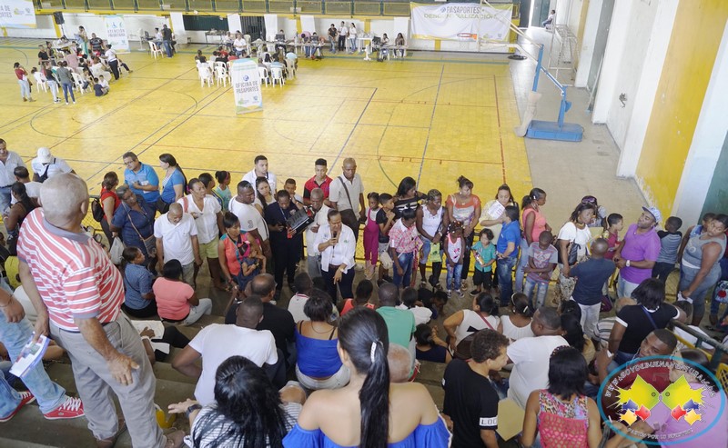 820 pasaportes fueron expedidos durante jornada de los días 28 y 29 de enero en el coliseo del centro de Buenaventura