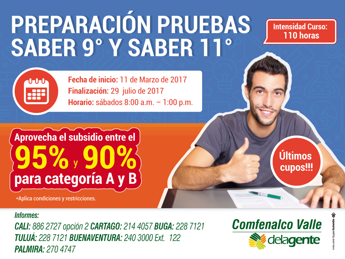 Prepárate para las Pruebas saber con Comfenalco Valle