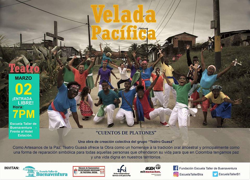 El jueves 2 de marzo regresa la #VeladaPacífica a la Escuela Taller de Buenaventura