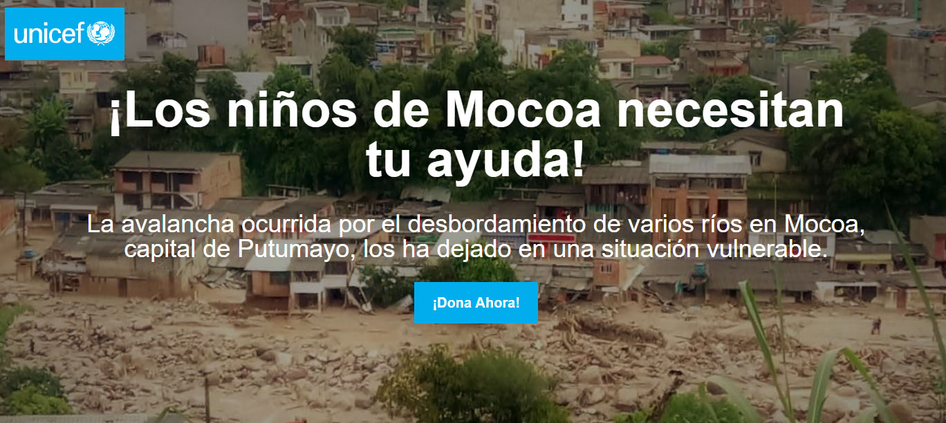 Los ni&ntilde;os de Mocoa necesitan tu ayuda!
