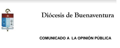 Comunicado del Obispo de Buenaventura, Monse&ntilde;or Héctor Epalza Quintero sobre la convocatoria de un paro cívico