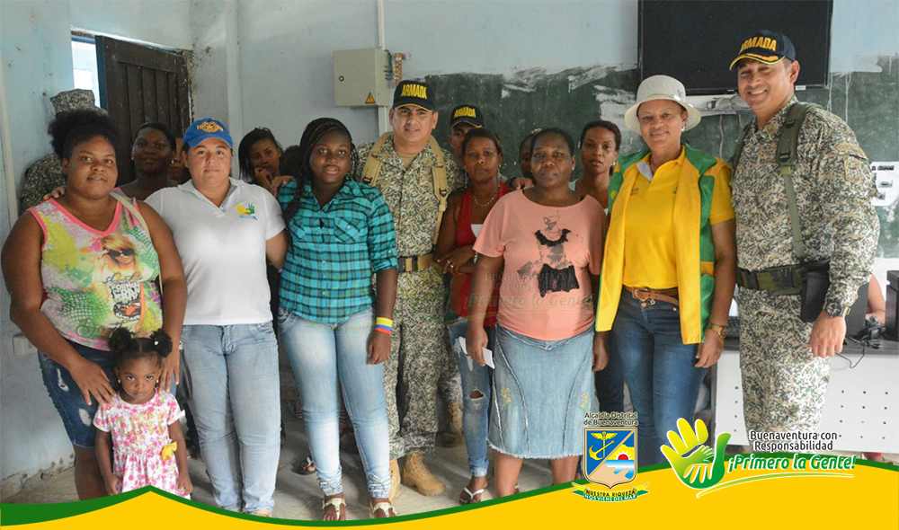 La Armada Nacional y la Administración Distrital de Buenaventura realizaron jornada de atención integral en Llano Bajo