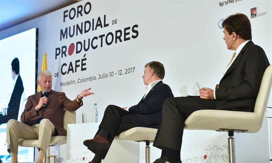 Hace algunos a&ntilde;os hubiera sido imposible hacer aquí esta cumbre cafetera: Bill Clinton