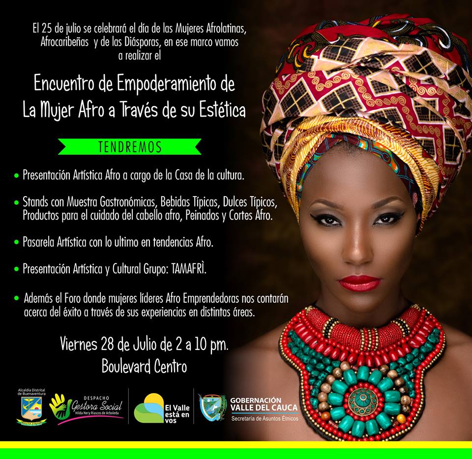 Gestora Social y Secretaría de Asuntos Étnicos del Valle conmemorarán Día Internacional de las Mujeres Afrolatinoamericanas, Afrocaribenas y de la Diáspora