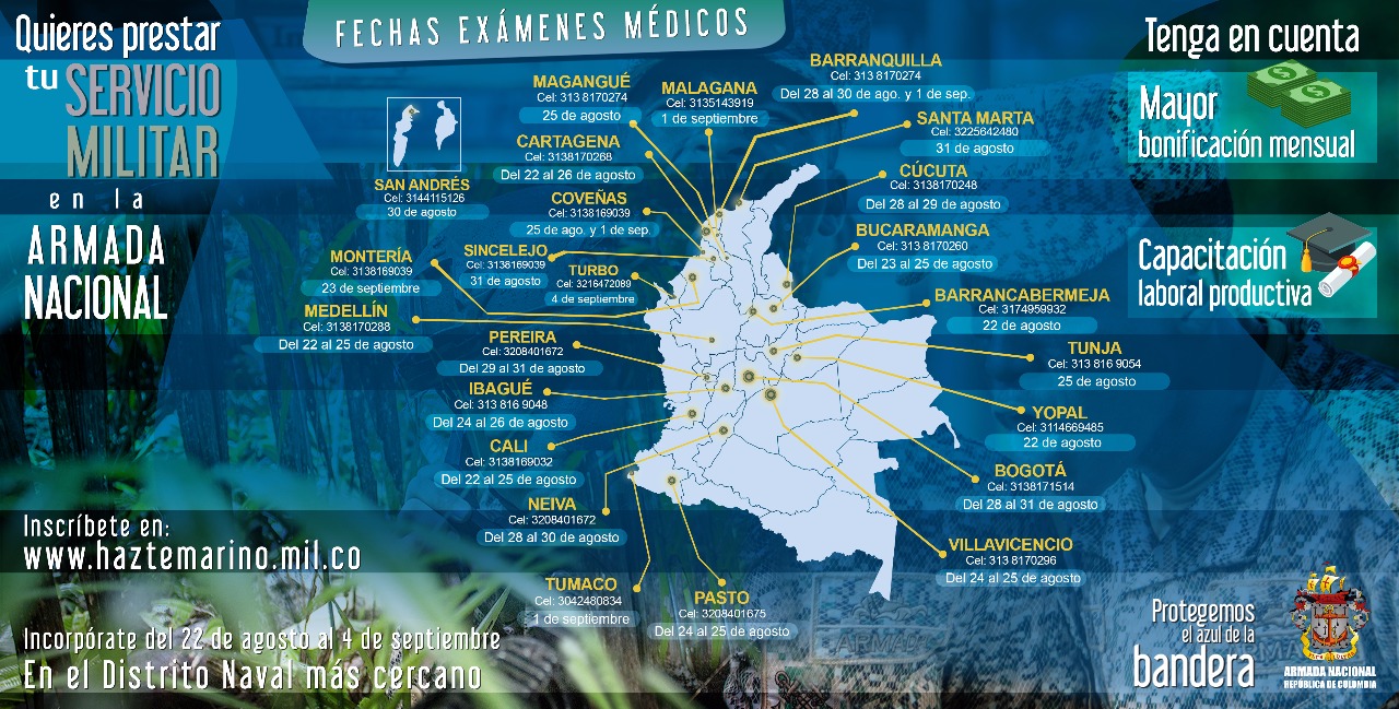 Armada Nacional seleccionará jóvenes de todo el país para proteger mares y ríos de Colombia