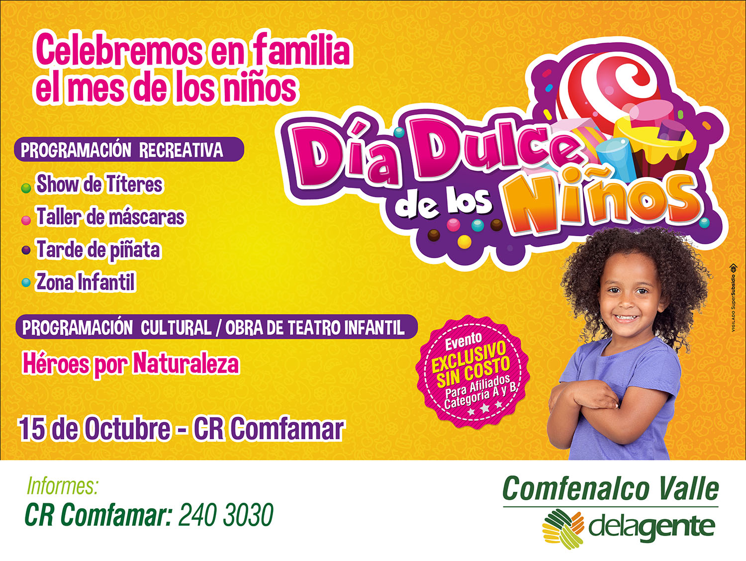 Comfenalco Valle en Buenaventura realizará una divertida celebración del mes de los ni&ntilde;os