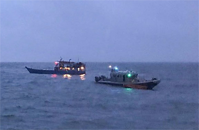 La Armada Nacional brindó asistencia a motonave a punto de naufragar por malas condiciones meteomarinas