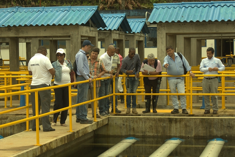 Entidades de control visitaron obras que realiza Findeter en plantas de tratamiento de agua