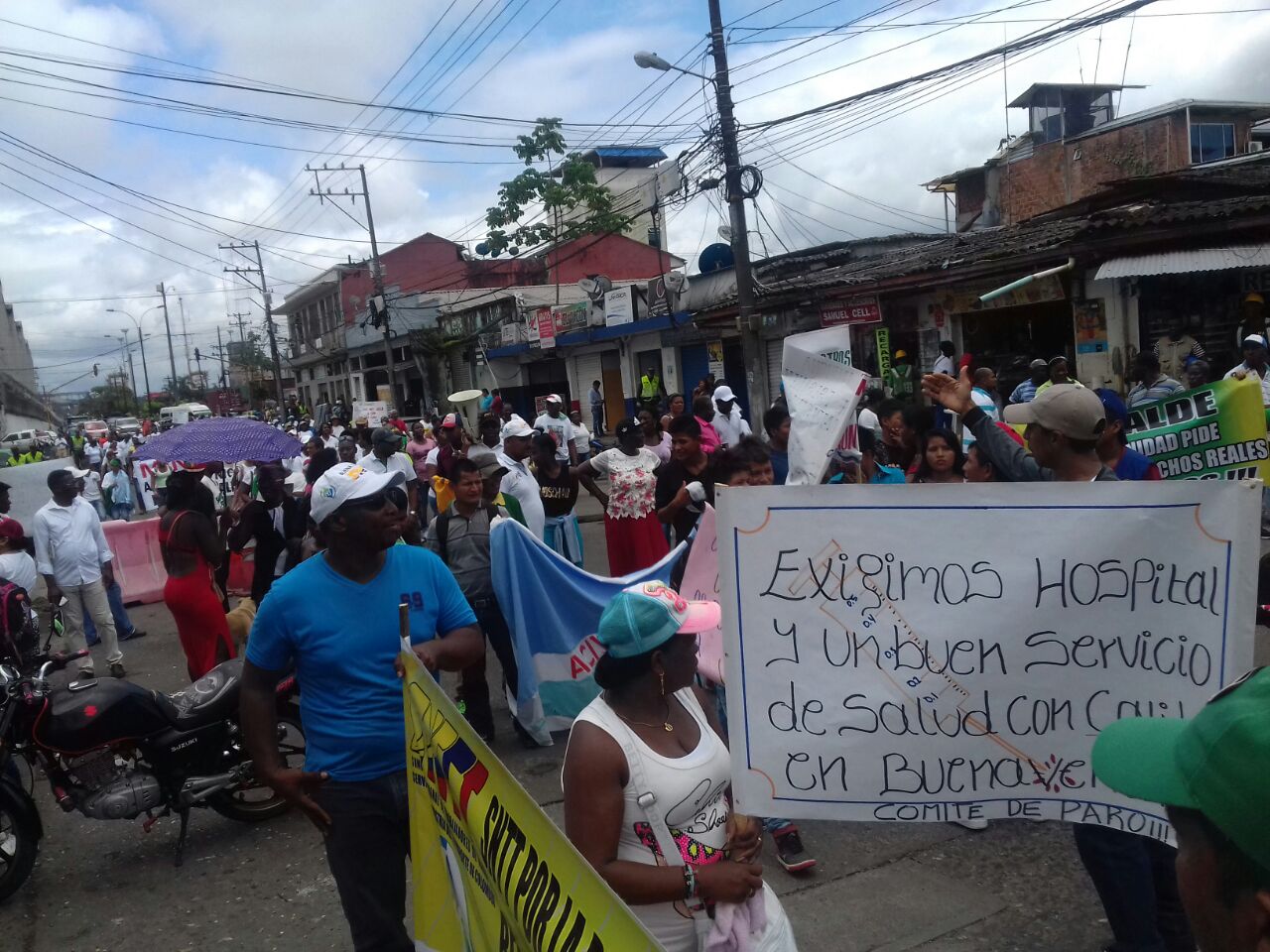 Se realizó marcha para pedir cumplimiento de acuerdos del paro cívico en Buenaventura