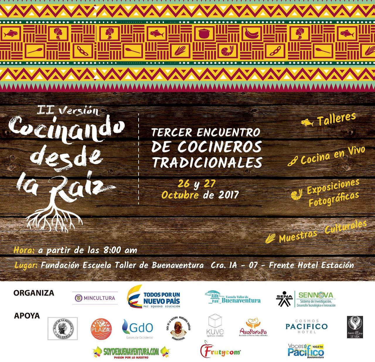 La Escuela Taller de Buenaventura celebra el III Encuentro de cocina tradicional y la II versión de 'Cocinando desde la Raíz'