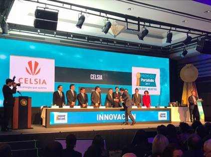 Celsia ganador en la categoría Innovación de los Premios Portafolio 2017