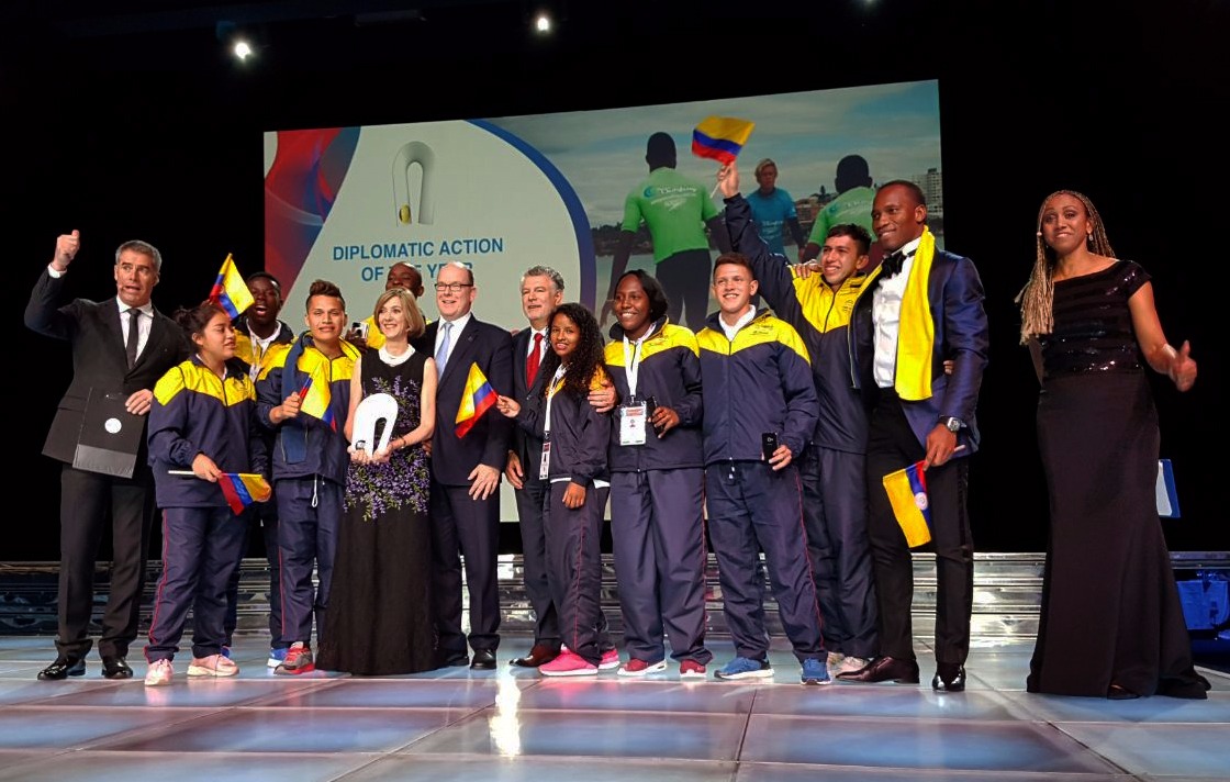 Cancillería colombiana gana el premio internacional de Deporte y Paz en la categoría Acción Diplomática del A&ntilde;o