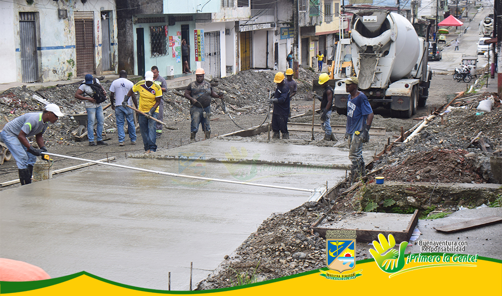 Avanza fundición de losas en la Calle 5 entre la entrada de los barrios El Firme y Trapiche