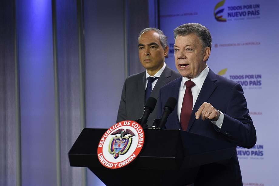 Declaración del Presidente Juan Manuel Santos sobre el proceso con el ELN
