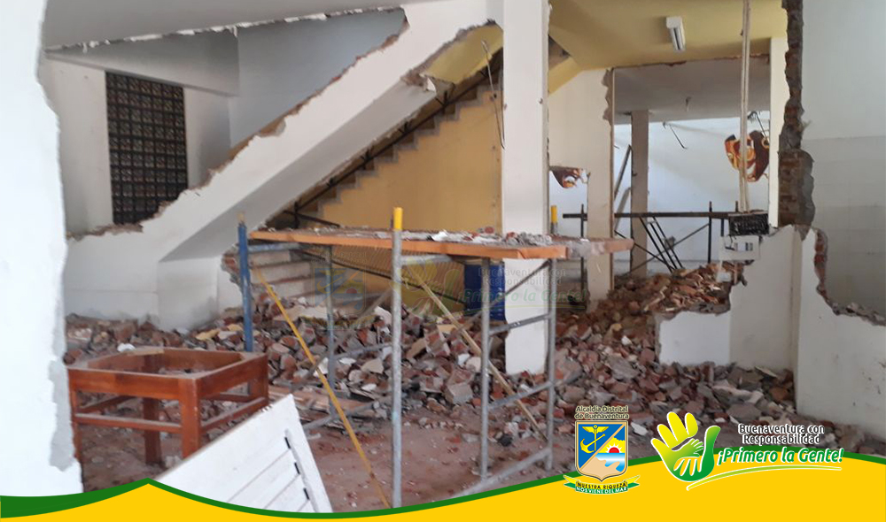 Avanzan a buen ritmo las obras de remodelación en la Casa de la Cultura Margarita Hurtado
