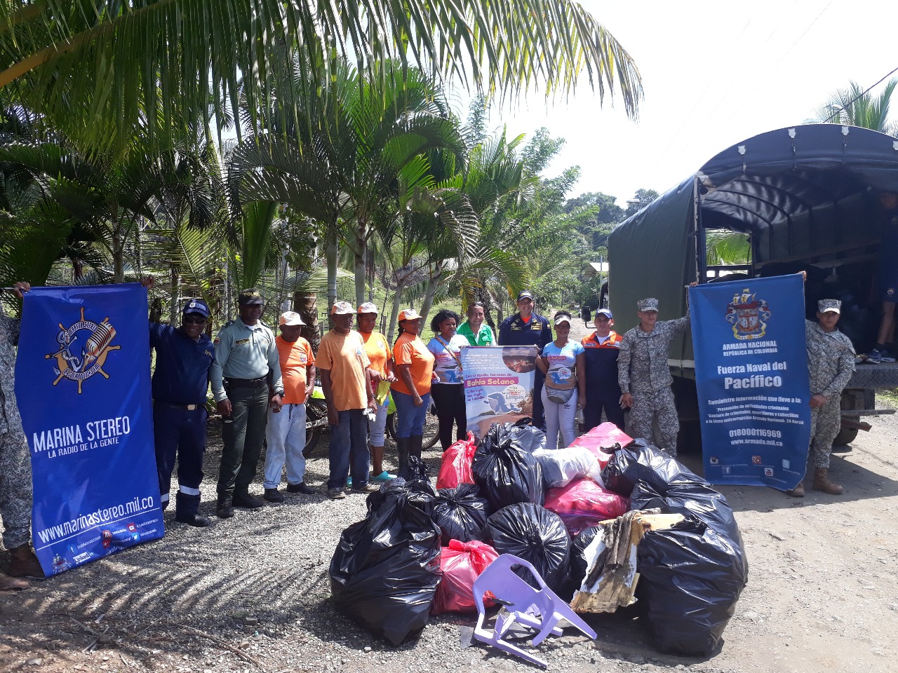 Capitanía de Puerto de Bahía Solano adelantó jornada de limpieza en el corregimiento de El Valle